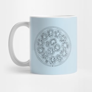 Shakespeare's Sonnet 18 - Circular Gallifreyan Mug